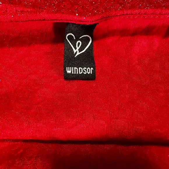 Windsor Red Sequin Mesh Bodycon Mini Dress - Picture 5 of 6